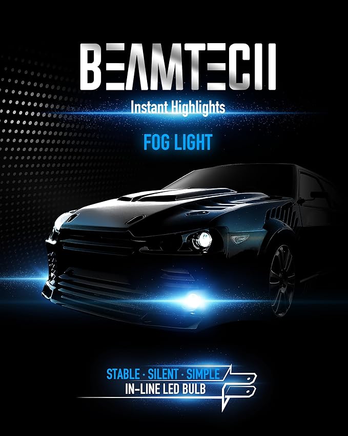 BEAMTECH H11 Fog Light Bulb H8 H9 Fog Replacement