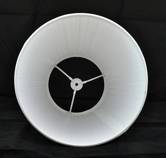 Urbanest Off White Mushroom Pleated Hardback Lamp Shades, Set of 2, 5x9x8.5 Inch (Spider)