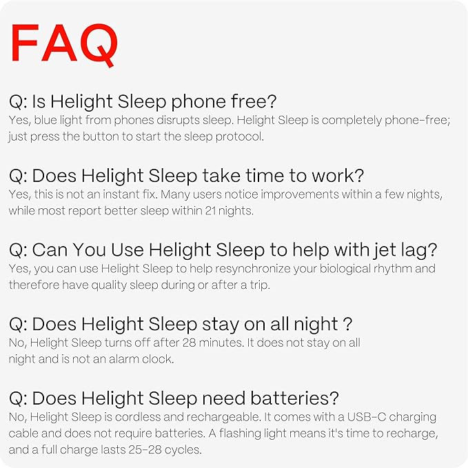 Helight Red Light Therapy Sleep Device – 630nm Pure Red Light Lamp Sleep Aid to Support Deep Relaxation – Rest Lamp Backed by Science for Adults & Kids Bedrooms