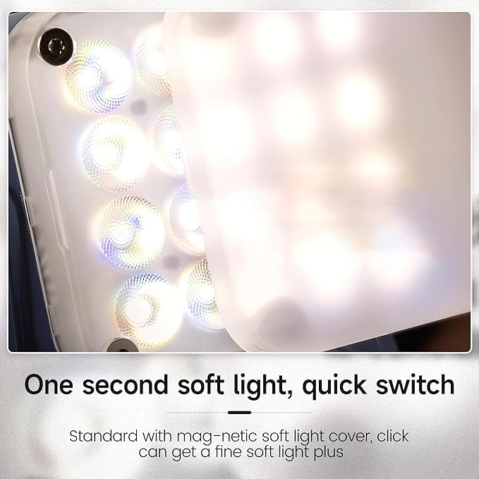 Nanlite Pico Portable LED Fill Light – Full Color RGB, Snap-On Attachment for Phone/Camera Photography, Live Streaming, Video Content Creation (Mint Blue)