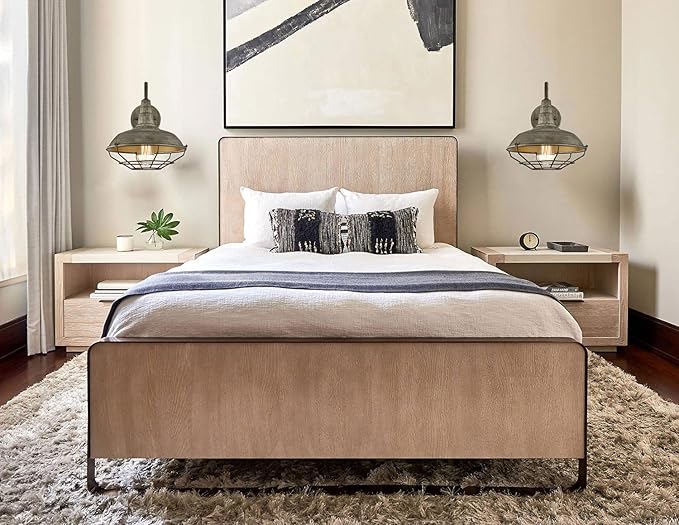 HOLKIRT Wall Sconce with Plug in Cord and On Off Switch,Retro Gooseneck Wall Light Fixtures for Bedroom Nightstand