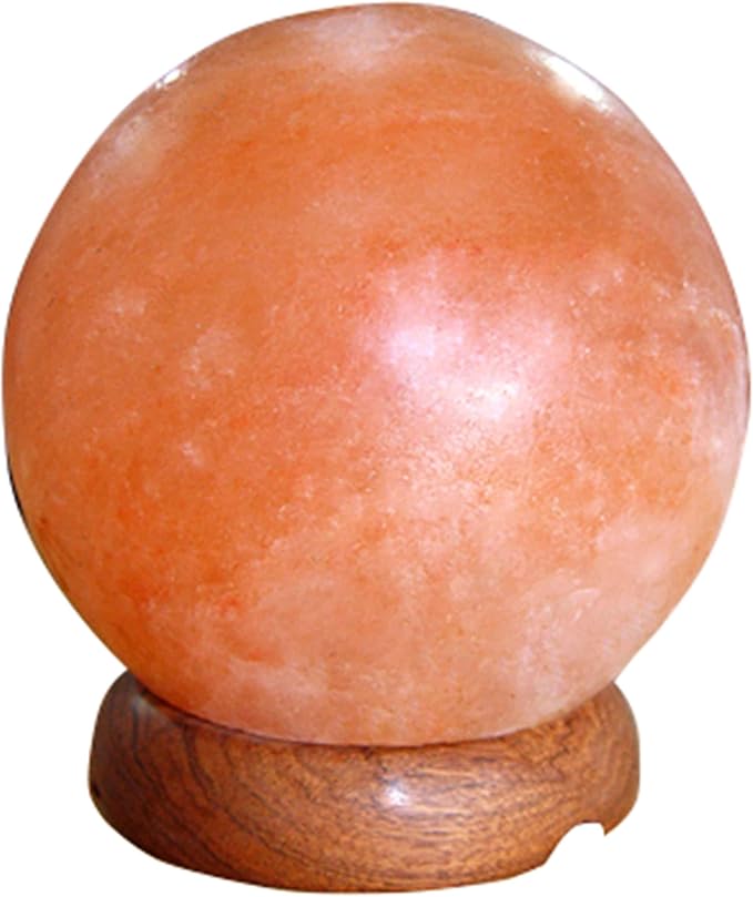 Black Tai Sphere Salt Lamp 6' (Large) with Cord