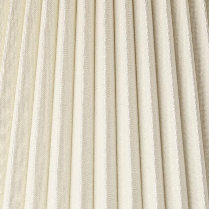 Empire Lamp Shade Beige Pleated Large 10.75" Top x 22" Bottom x 15.5" High Spider with Replacement Harp and Finial Fitting - Springcrest