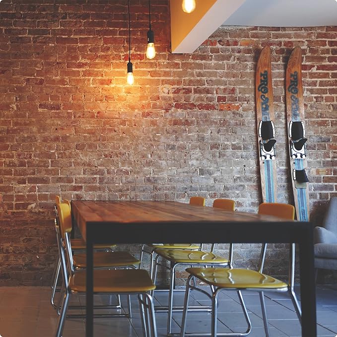 6pcs ST38 Edison Small Bulb 4W Equivalent to 25W-40W E12 Base Vintage White Clear Glass LED Warm Yellow 5000K Bulb for Chandeliers Fans Candelabras Outdoor ST38 String Lights