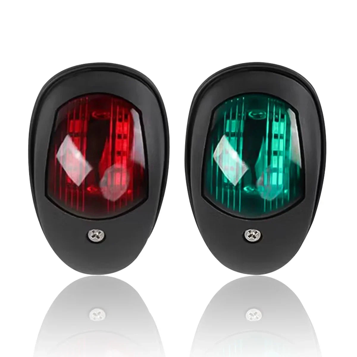 2Pcs LED Navigation Lights For Boats 12V 24V Boat Position Lights Marine Lights Waterproof Boat Lamp Red Green