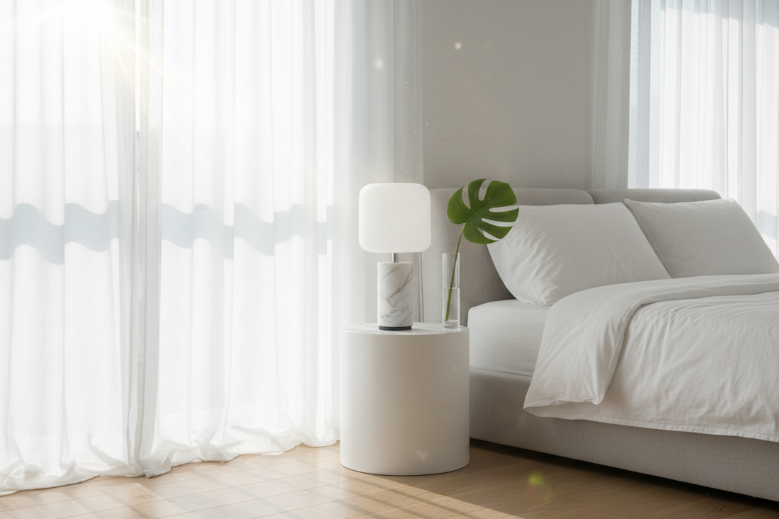 Modern Minimalism: Enhancing Your Bedside Table Lamp with a Touch of Marble Elegance