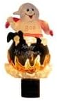 Novelty Lights LED Lamp Lamp Ghost in Cauldron Halloween Decoration Night Light with Swivel Plug