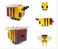 Minecraft Yellow Bee Figural Mood Light | 5 Inches Tall