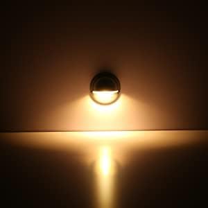 FVTLED LED Deck Lights Kit, Pack of 6 Low Voltage led Step Stair Lights Φ1.97 Outdoor Garden Yard Decoration Lamp Recessed Landscape Pathway Step Stair Warm White LED Lighting, Black