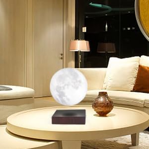 VGAzer Floating Moon Lamp, 16 Colors 20 Models Levitating Moon Lamp Light Spinning Freely,Magnetic Levitation Lamp with Remote,for Kids Gift,Office Room Decor