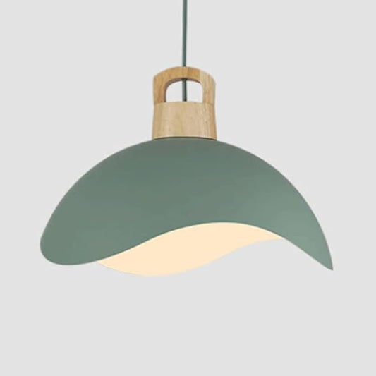 RCIDOS Personalized Pendant Lights Modern Simplicity Hanging Lamp Scandinavian Macaron Lighting Fixture Creative Suspensiom Lamp Wood Art for Kitchen Island Dining Room Over Sink
