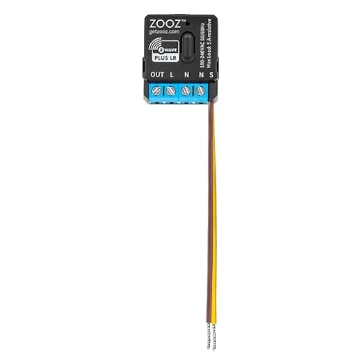 Zooz Z-Wave Long Range Smart Lighting XS Relay ZEN57 800LR | Z-Wave Hub Required (Sold Separately)