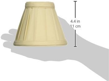 Royal Designs, Inc. CS-111BG-6 Pleated Empire Chandelier Shade, 2.5 x 5 x 4.25, Beige, 6-Pack