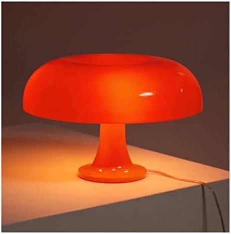 Mushroom Table Lamp - Retro Design for Living Room, Office, Bedroom - Stylish and Functional Orange Mushroom Lamp