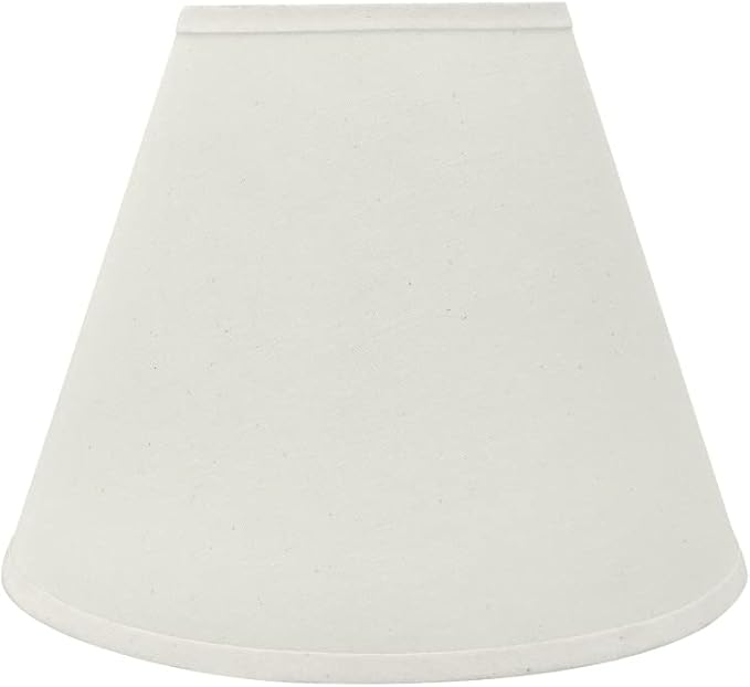 Aspen Creative 32290A Transitional Hardback Empire Shaped Spider Construction Lamp Shade in Off White, 14" wide (7" x 14" x 11")