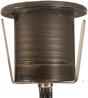 VOLT 12V 1W Solid Brass Color Changing RGBW Micro Dot LED Indicator Light (Bronze) for Outdoor Deck, Step, Patio, Path, Walkway or Hardscape Areas