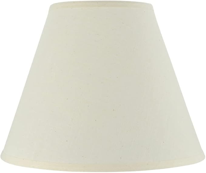 Aspen Creative 32287A, Transitional Hardback Empire Shaped Spider Construction Lamp Shade in Beige, 14" wide (7" x 14" x 11")