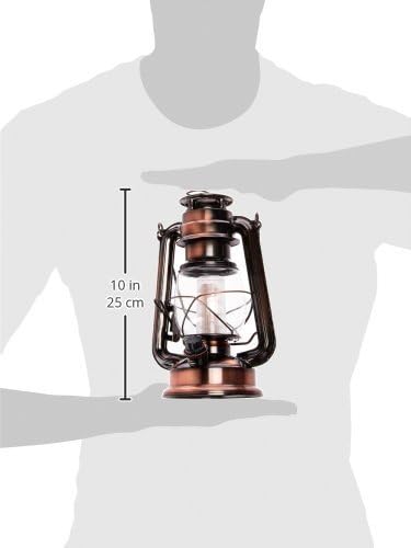 NorthPoint 190462 12 LED Vintage Style Outdoor Lighting Lantern for Multi Purpose Use, Copper