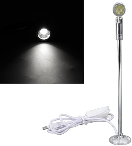 Garosa Spotlight LED Accent Light USB Powered Modern Adjustable Aluminium for Plants Artwork Jewelry Displays Shelves Cabinet Gallery(Nature Light)