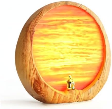 mamre Golden Sunset Lamp Home Decorations Table Lamp Gifts for Wedding Anniversary Valentine's Day Mother's Day Birthday(Golden Sunset)