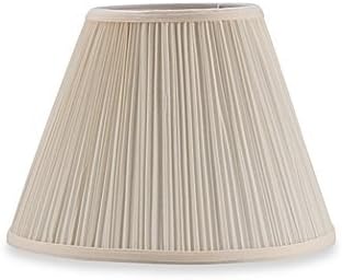 Upgradelights Pleated Eggshell Empire Clip On Lampshade Replacement