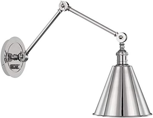 Jonathan Adler Robert Abbey S2418 Alloy - One Light Wall Sconce, Polished Nickel Finish with Metal Shade