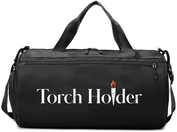 Custom Embroidered Duffle | Tiki Torch Bag | Solar Lantern | Multi Pocket| Waterproof Bag |
