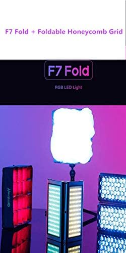 Falcon Eyes F7 Fold 24W RGB On Camera Video Light, Support Magnetic Attraction, Color Picker Functions, App Control