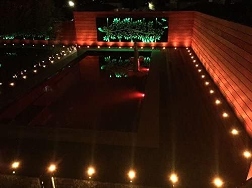 LED Deck Lights 0.7" Tiny Deck Driveway Light Dock Path Step Road Light Outdoor and Indoor Decoration Security Lighting (RGB, 6pcs)