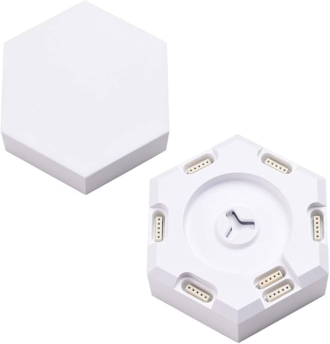 Yescom APP Control Smart LED Light Panels Hexagon Smarter Expansion Kit 16 Million Colors Changing Gaming Room Decor Touch Lamp Replacement