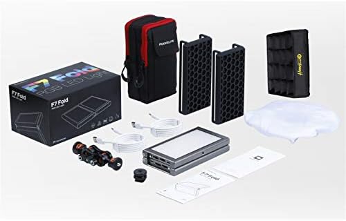 Falcon Eyes F7 Fold 24W RGB On Camera Video Light, Support Magnetic Attraction, Color Picker Functions, App Control