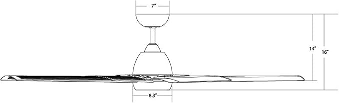 WAC Lighting Mocha XL 8-Blade Aluminum Smart Ceiling Fan in Matte White