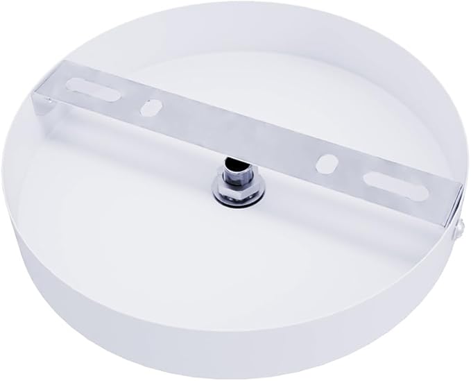 Arturesthome 5.9" White Ceiling Plate Light Kit Rewind Single Hole with Hardware,Ceiling Canopy for Pendant Lighting or Chandelier,Easier to Install Than Standard Canopies