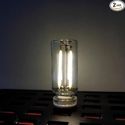 2Pcs USB Retro Car Lamp, Dimmable Touch-Control LED Car Interior Atmosphere Lights, USB Powered Night Lamps, Mini Glass Bottle Night Light Touch Control Vehicle Interior Decor Retro Lamp (White)