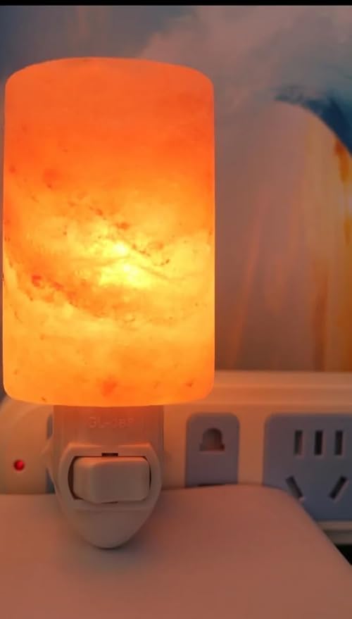 Himalayan Salt Lamps, Natural Crystal Salt Glow Night Lights for Lighting and Decoration, UL Listed