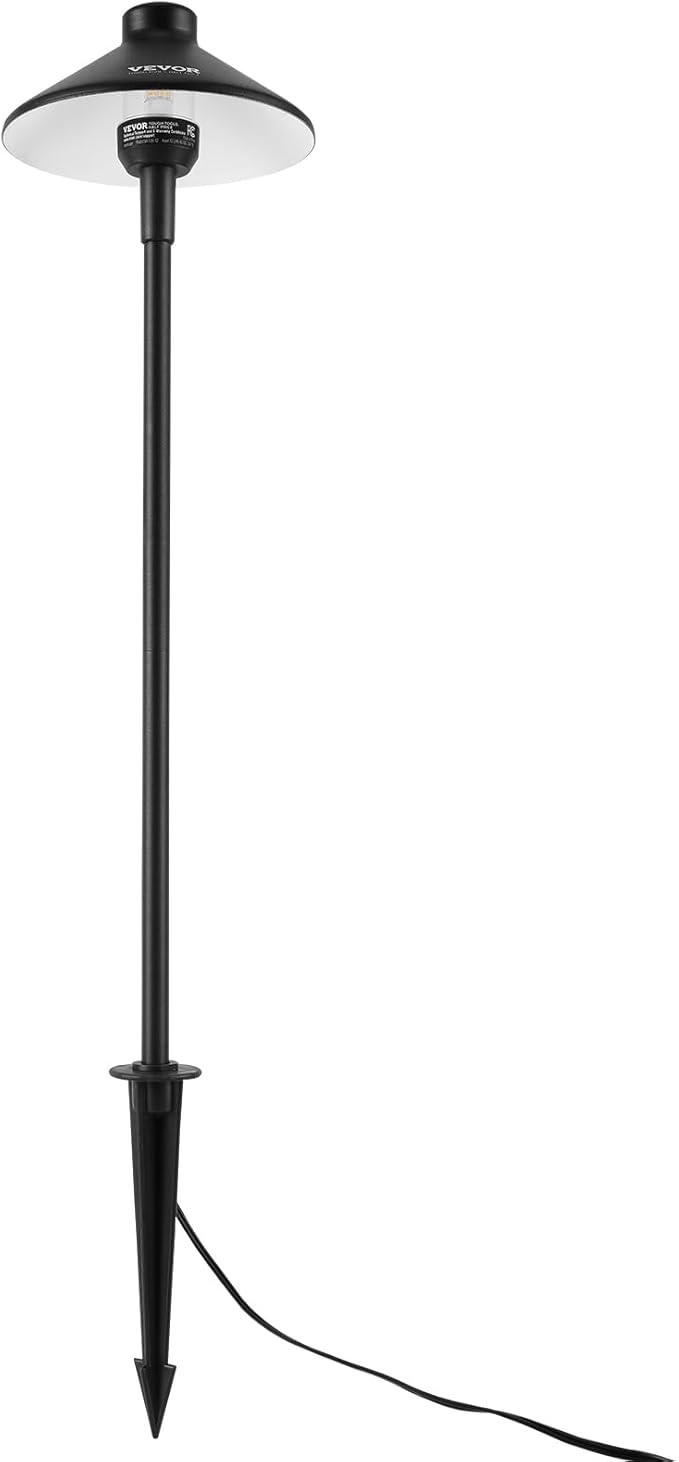 VEVOR 8 Pack Low Voltage Landscape Path Lights, 3W 210LM 12V-24VAC/DC Outdoor LED Pathway Lighting, 3000K Warm White Walkway Lights with Quick Connectors, IP66 Waterproof for Yard Garden Sidewalk