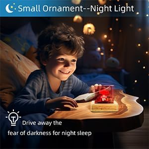 Cloud lamp Ornament,Epoxy Resin Cloud Night Lamp - Mini Decorative Ornament for Bedroom & Living Room, Suitable for The Holidays