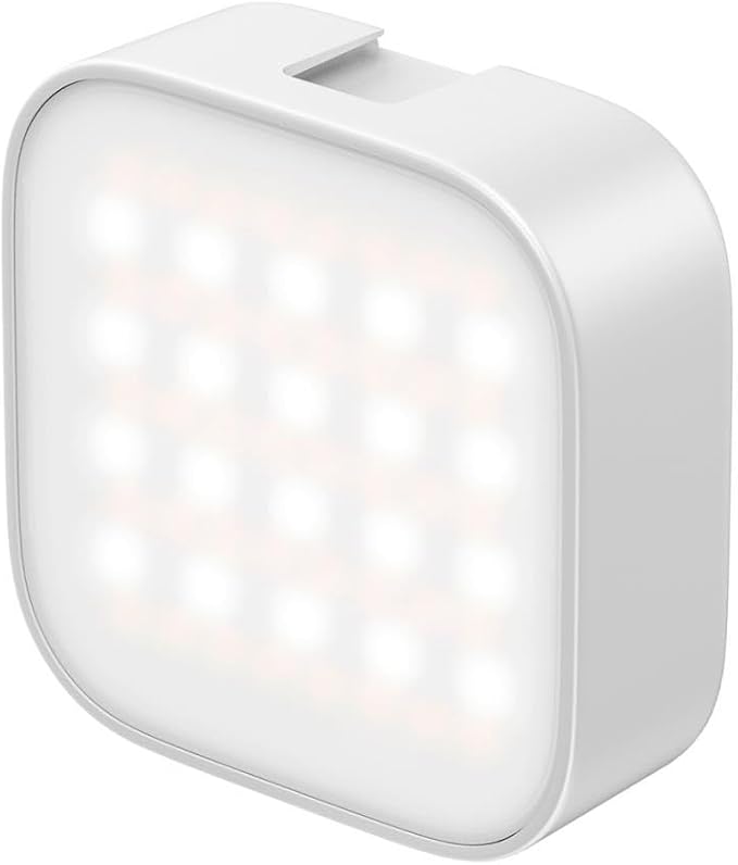 ULANZI U60 RGB Video Lights White LED Camera Light 360° Full Color Portable Photography Lighting w Quick Release Cold Shoe Adapter and Clip, 2500mAh Rechargeable CRI 95+ 2500-9000K Dimmable Panel Lamp