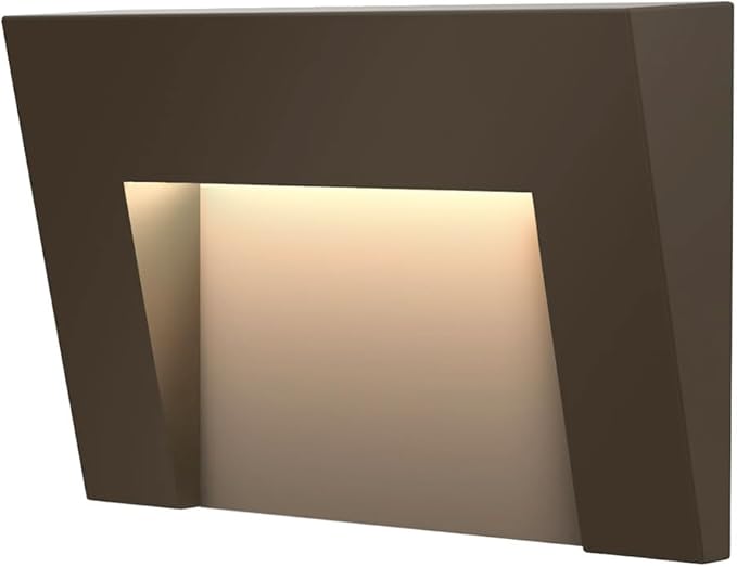Hinkley Landscape Lighting LED Taper Deck Sconce, Horizontal, Bronze, Add Security to Outdoor Living Spaces with Ultra-Durable Deck Lights, 12V, Bronze Finish, Integrated LED Engine, 1553BZ