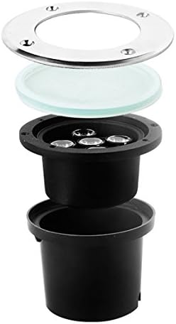 15W AC 120V LED RGB Color Change Outdoor Exterior Buried Spot Light Fixture Underground Flood Lamp Waterproof IP65