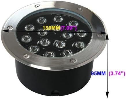 15W AC 120V LED RGB Color Change Outdoor Exterior Buried Spot Light Fixture Underground Flood Lamp Waterproof IP65