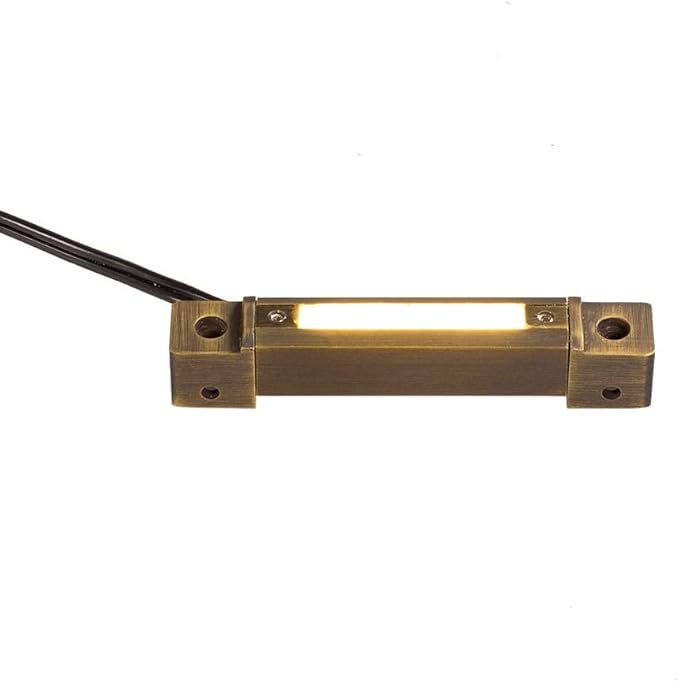 VOLT 12V 0.5W 3" Cast Brass (Bronze) 360-Degree Rotatable 2700K Warm White LED Hardscape Light (15 Lumens) for Low Voltage Outdoor Step, Deck, Masonry & Wall Lighting