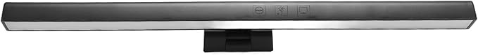 Computer Monitor Lamp, E Reading No Screen Glare or Flicker Monitor USB Powered Monitor Light Bar, Space Saving Eye Caring Task Light with Timing and Color Temperature Adjustment
