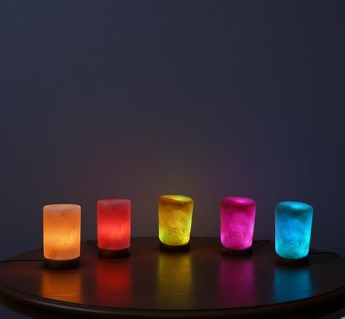 Himalayan Salt Lamp, USB Powered, Night Light Color Changing Lamp,Unique Gift Idea (Cylindernew)