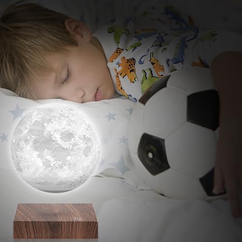 VGAzer Floating Moon Lamp, 16 Colors 20 Models Levitating Moon Lamp Light Spinning Freely,Magnetic Levitation Lamp with Remote,for Kids Gift,Office Room Decor