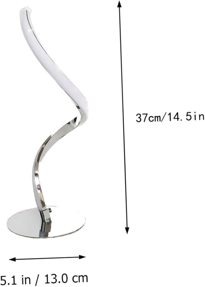 POPETPOP 1pc Touch Dimmable Led Desk Lamp Nightstand Light Eye-Caring Warm Glow for Bedside Reading and Makeup Us Plug Modern Design for Bedroom and Nursery