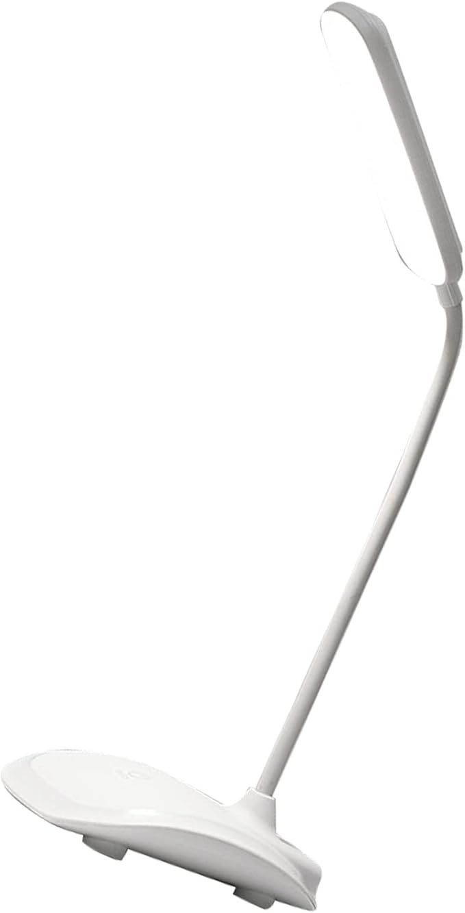 LED Desk Lamp, Touch Control Three Level Color Temperature USB Charging Table Lamp Reading Light for Dorm Study Office (White)