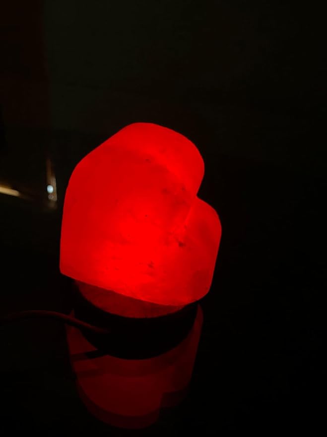 HL Himalayan Pink Salt USB Multi Colored lamp (Heart)