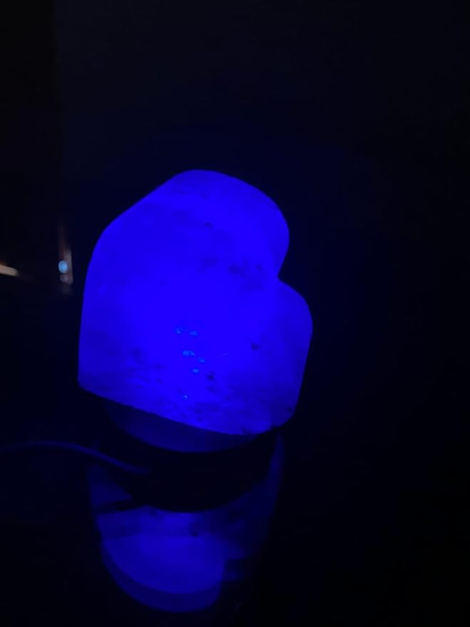 HL Himalayan Pink Salt USB Multi Colored lamp (Heart)