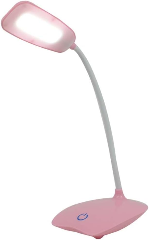 USB Rechargeable Control Reading Lamp with Flexible Dimmable Eye Protection Desk Light for Home Office Bedroom Study Areas